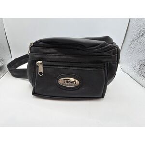 Vintage Black‎ Tocati Belt Bag Bumbag Fanny Pack Security Pouch Money Wallet